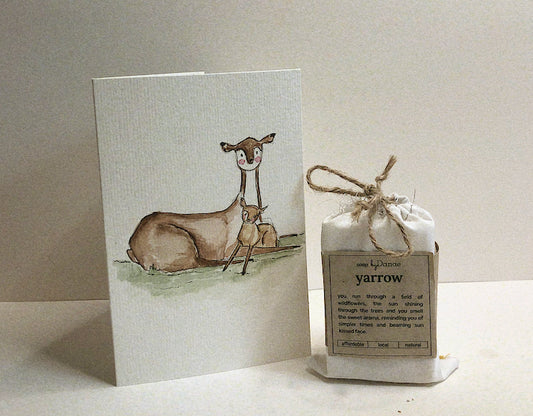 handmade card + soap